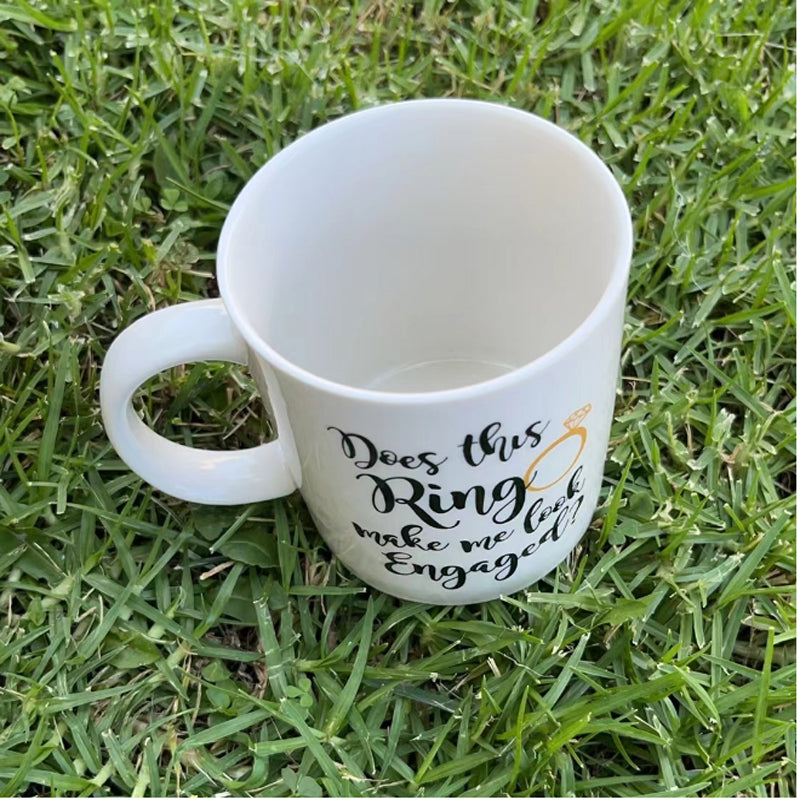 Engaged Mug – Ceramic Coffee & Tea Cup 325ml