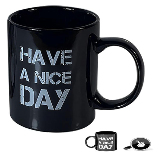 Funny Gag Coffee Mug – 3D Surprise Design Ceramic Cup 325ml